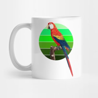 Ara Canga parrot retro sunset Mug